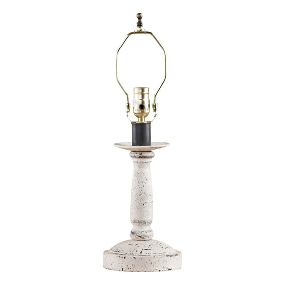 Irvins Country Tinware Butcher's Chamberstick in Vintage White