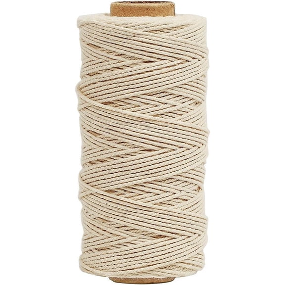 Butchers Cooking Twine, Chef-Grade 16-Ply Cotton Bakers Twine for Kitchen & Crafts, Arts & Crafts, Food-Safe Material, Ideal for Roasting, Trussing Meat, Baking and DIY Projects