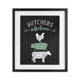 thumbnail image 1 of Stupell Industries Contemporary Butchers Selection Black & Green Black Framed Print Under Glass, 13 x 16, by Lettered and Lined, 1 of 8