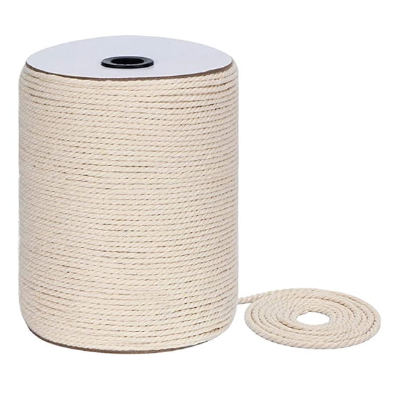 Butchers Twine,Kitchen Twine,Macrame Cord for Wall Hanging,Cooking Twine, Cotton Kitchen String Butchers Twine for Roasting, Trussing Turkey, Tying Meat, Making Sausage(Beige)