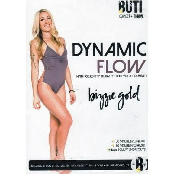 Buti Yoga Dynamic Flow 2 DVD Set with Bizzie Gold
