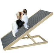 Butizone Adjustable Pet Ramp, Folding, Portable, Wooden, Supports up to 110 lb
