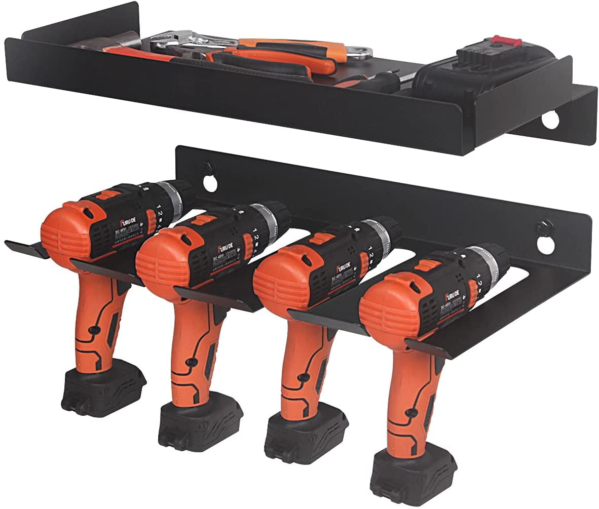 Wall Mount Cordless Drill Organizer Rack Holds 4 Liberia Ubuy