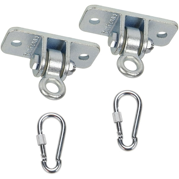 Butizone Heavy Duty Stainless Steel Swing Hammock Hanging Kit Ceiling Chair Swivel Hookr, Set of 2