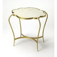 thumbnail image 1 of Marble & Metal - Multi-Color - Free Form - Iron, MDF, Marble - BUTLER ADRIA WHITE MARBLE END TABLE, 1 of 2