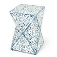 thumbnail image 1 of Butler Anais White And Blue Bone Inlay End Table, 1 of 7