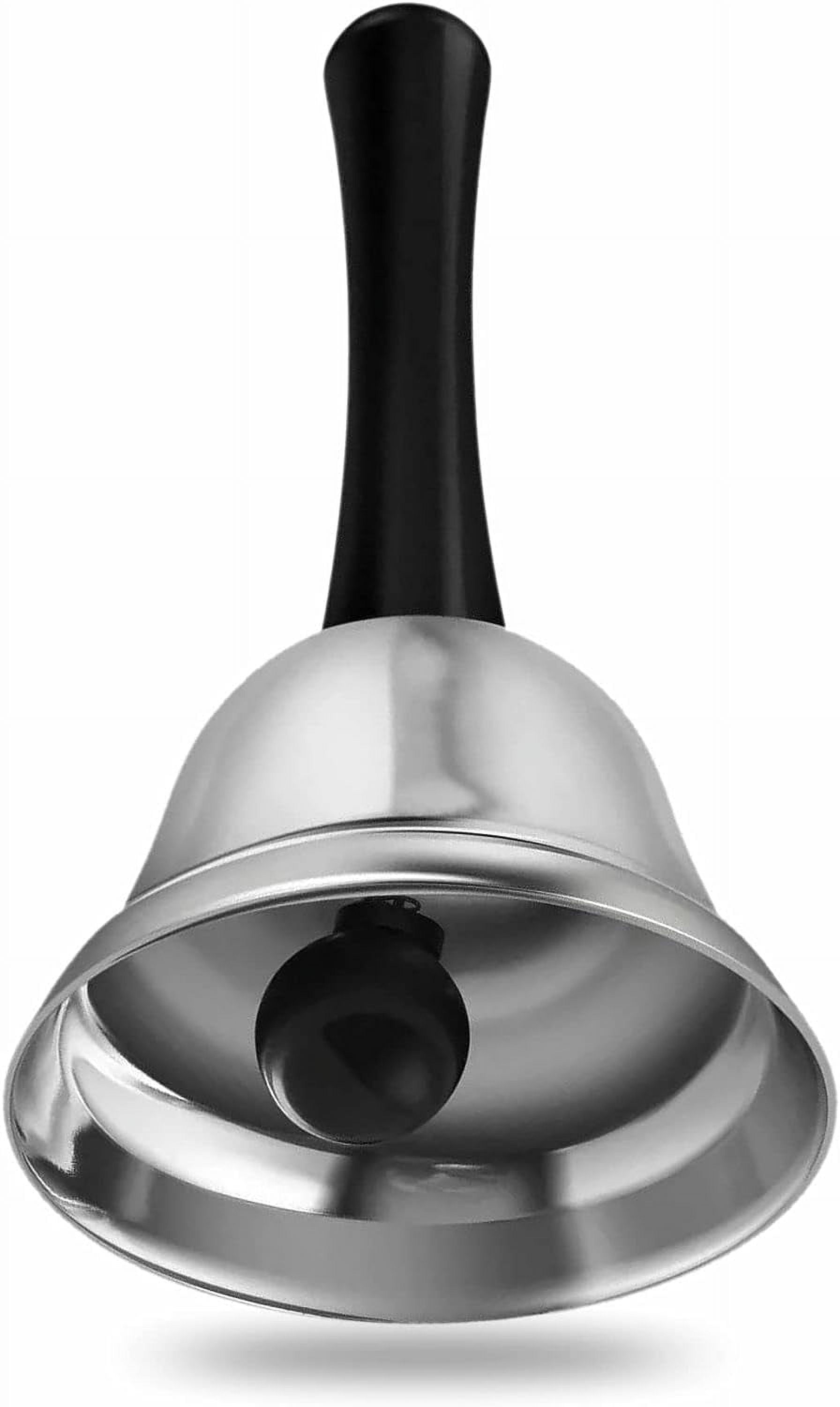 YMWALK Cloche à Main En Acier Inox - Sonnette Forte Pour Comptoir, École, Restaurant | Design Classique