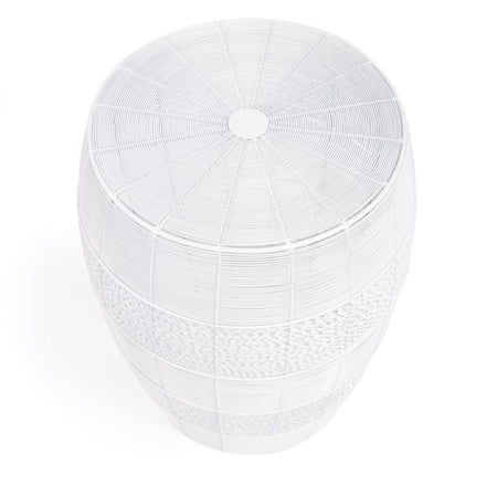Butler Bellarose White Metal End Table