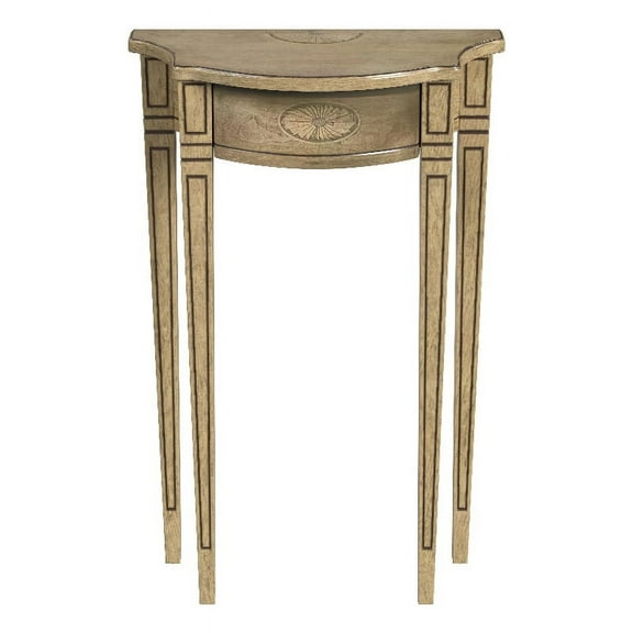 Butler Chester Antique Beige Demilune Console Table