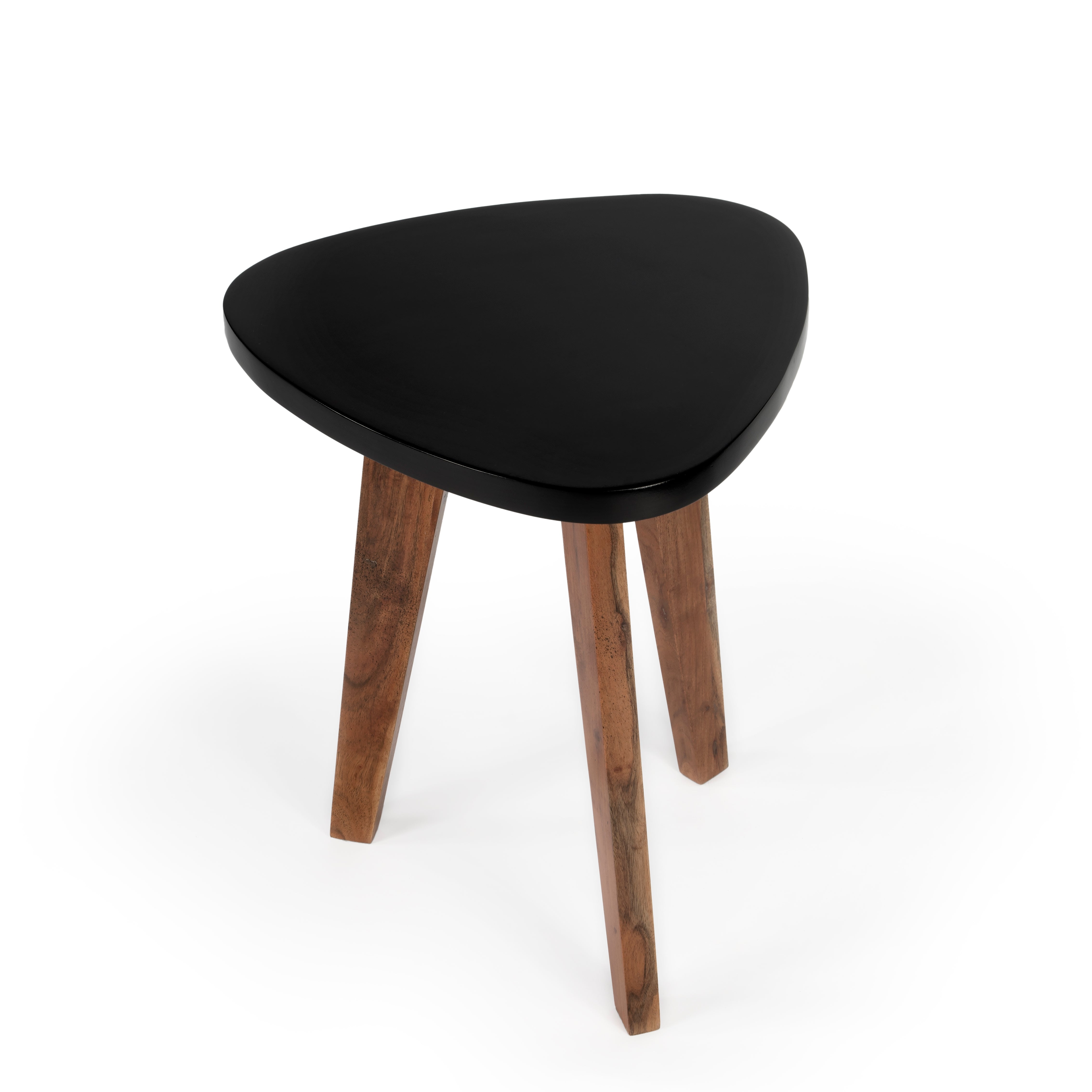 Round Sheesham Wood Bunching Table in Black