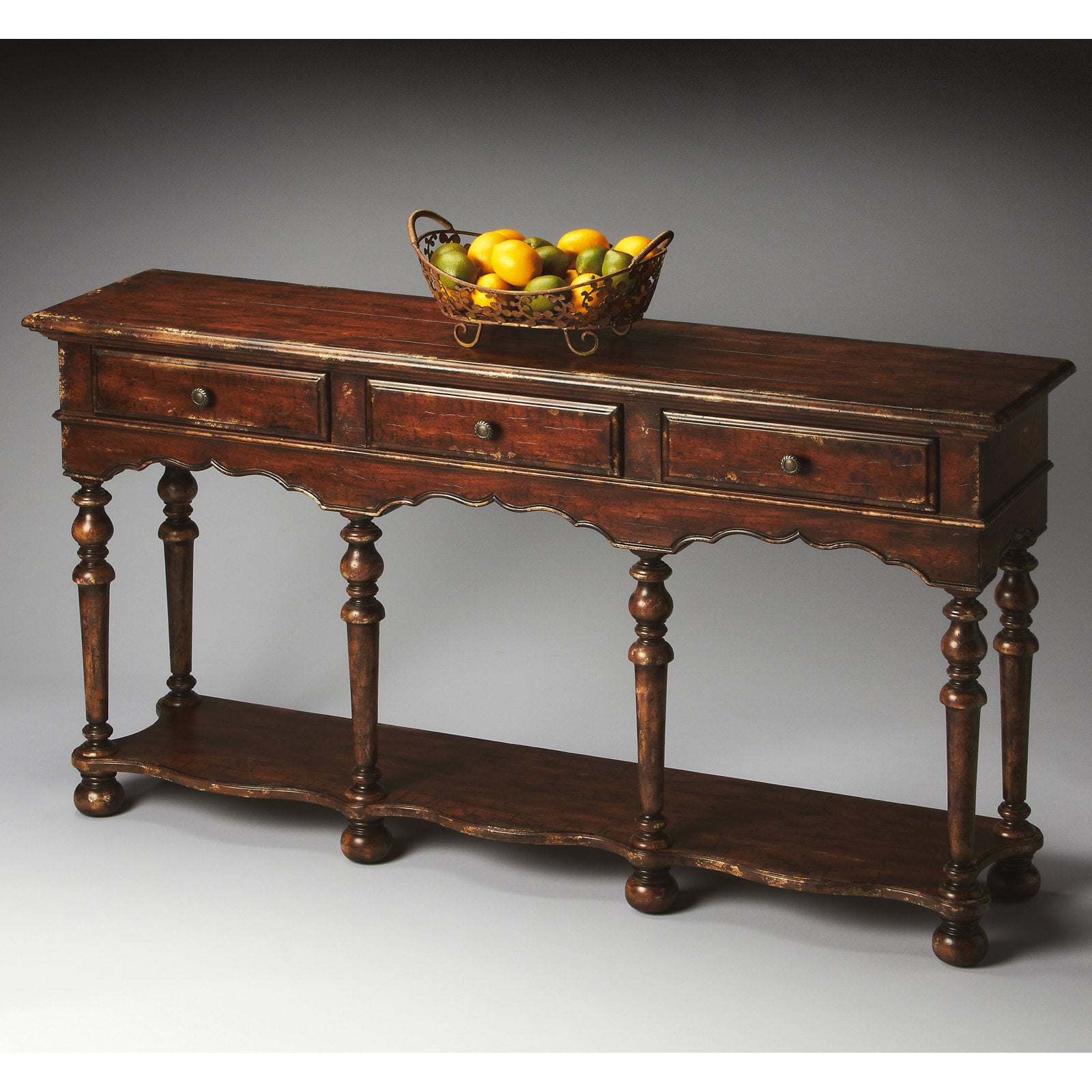 Butler Console Table Tobacco Leaf