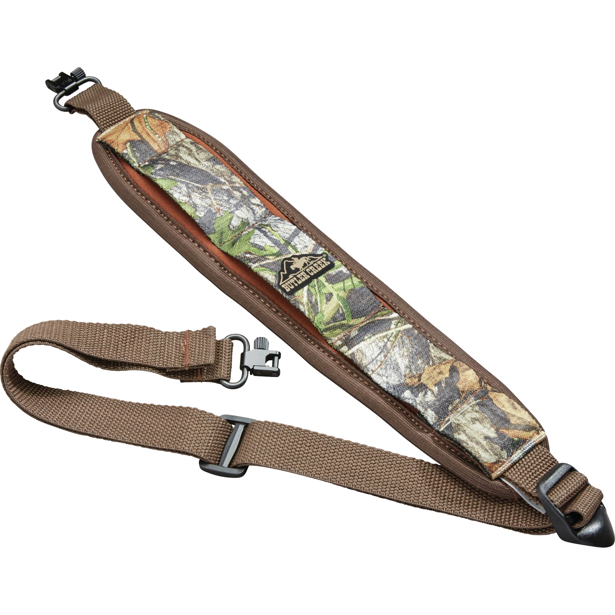 Butler Creek 181018 Comfort Stretch Rifle with Swivel 44" x 2.5" 1" Swivel Neoprene Mossy Oak Obsession