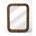 thumbnail image 1 of Butler  Darby Brown Rope Rectangular Wall Mirror, 1 of 2