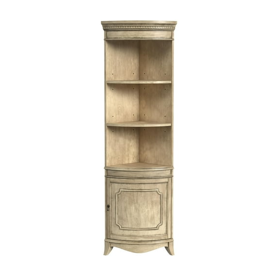 Butler Dowling 1 Door Corner Cabinet - Antique Beige