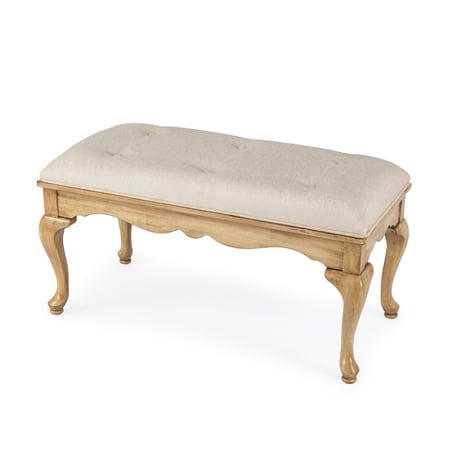 Butler Grace Wooden 38"W Bench - Beige