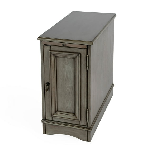 Butler Specialty Company Harling Cabinet End Table - Silver Satin Gray