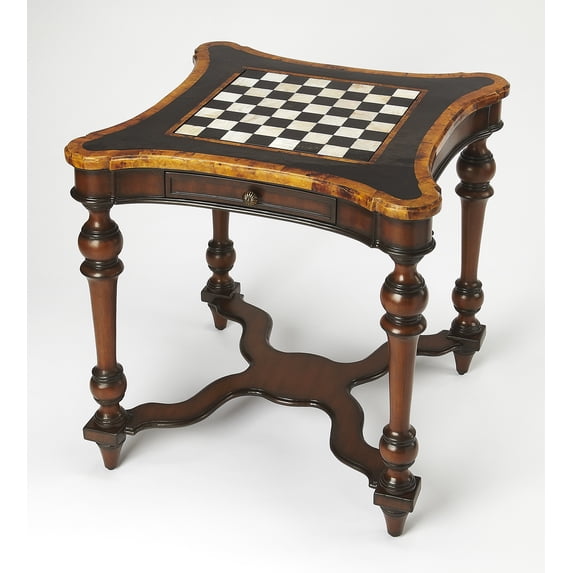 Butler Specialty Company Enrique Stone And Wood Game Table - Brown