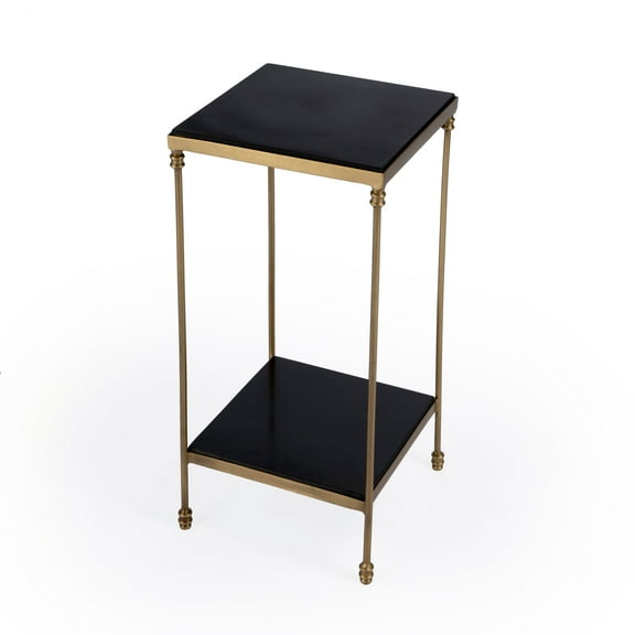 Butler Imogen Iron and Black Granite Side Table