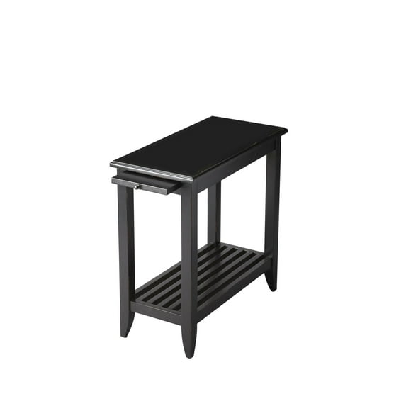Butler Specialty Loft Transitional Chairside Table In Black Licorice