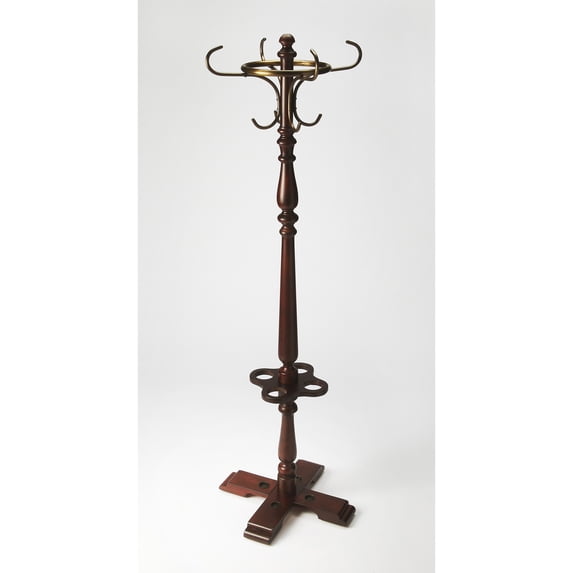 Butler Specialty Plantation Cherry Irving Coat Rack in Dark Brown