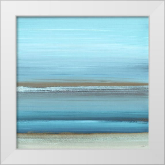 Butler, John 12x12 White Modern Wood Framed Museum Art Print Titled - By the Sea I