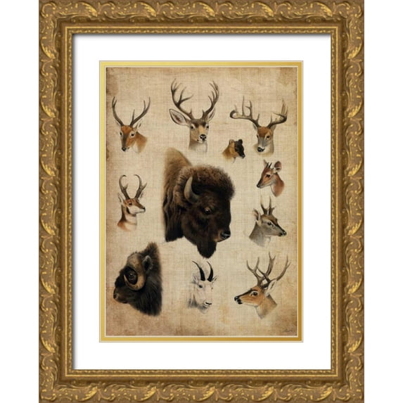 Butler, John 24x32 Gold Ornate Wood Framed with Double Matting Museum Art Print Titled - American Trophy III