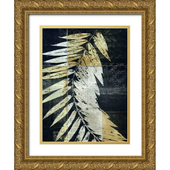Butler, John 25x32 Gold Ornate Wood Framed with Double Matting Museum Art Print Titled - Palm Deco I