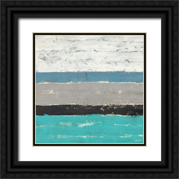 Butler, John 26x26 Black Ornate Wood Framed with Double Matting Museum Art Print Titled - Seawall II