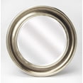 thumbnail image 1 of Platinum - Champagne - Round - Polyurethane frame, 1Beveled mirror - BUTLER MARLENE SILVER WALL MIRROR, 1 of 2