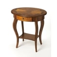 thumbnail image 1 of Butler Specialty Jeanette Olive Ash Burl Oval Accent Table, 1 of 4