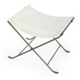 thumbnail image 1 of Butler Melton White Leather Stool, 1 of 6