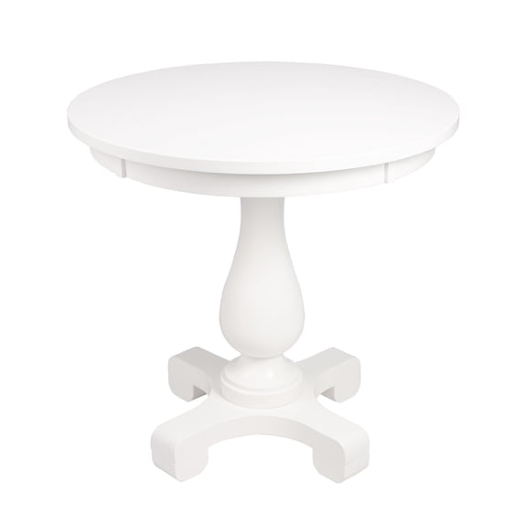Butler 9328222 Millard White End Table - 30 x 30 x 28 in.