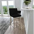 thumbnail image 1 of Butler Specialty Maxwell Black Leather Bar Stool, 1 of 3