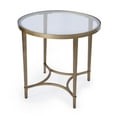 thumbnail image 1 of Butler Specialty Monica Glass And Metal Side Table - Gold, 1 of 6