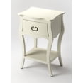 thumbnail image 1 of White - White - Rectangular - Mango wood solids, MDF - BUTLER ROCHELLE OFF WHITE NIGHTSTAND, 1 of 3