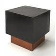 thumbnail image 1 of Butler Specialty 18" Square Metal Accent End Table In Black And Copper, 1 of 5