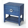 thumbnail image 1 of Butler Specialty Amelle Raffia End Table In Blue, 1 of 7