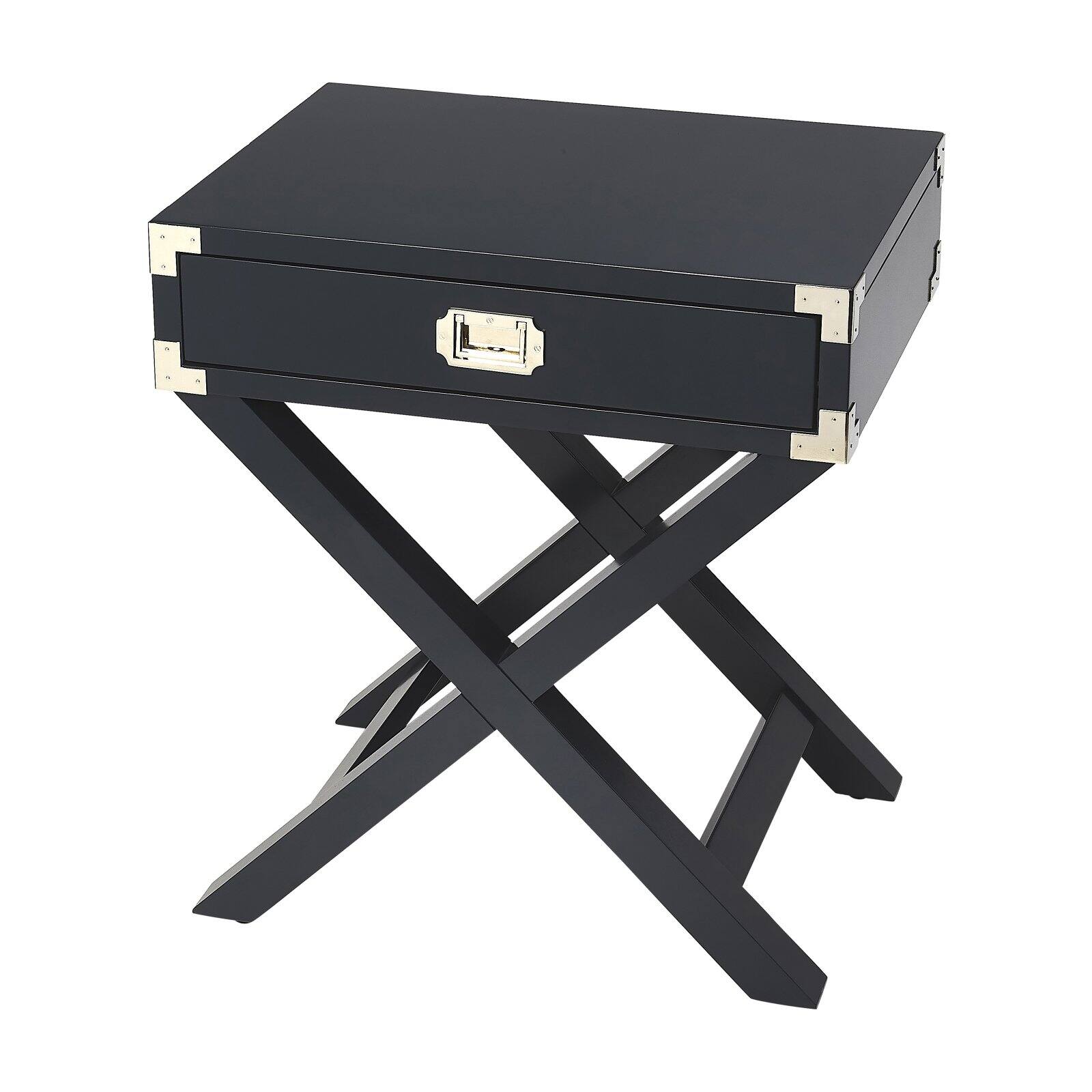 Butler Specialty Anew Campaign Side Table in Blue