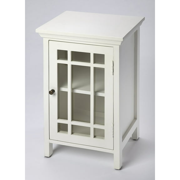 Butler Specialty Baxter Glossy Chairside Chest In White