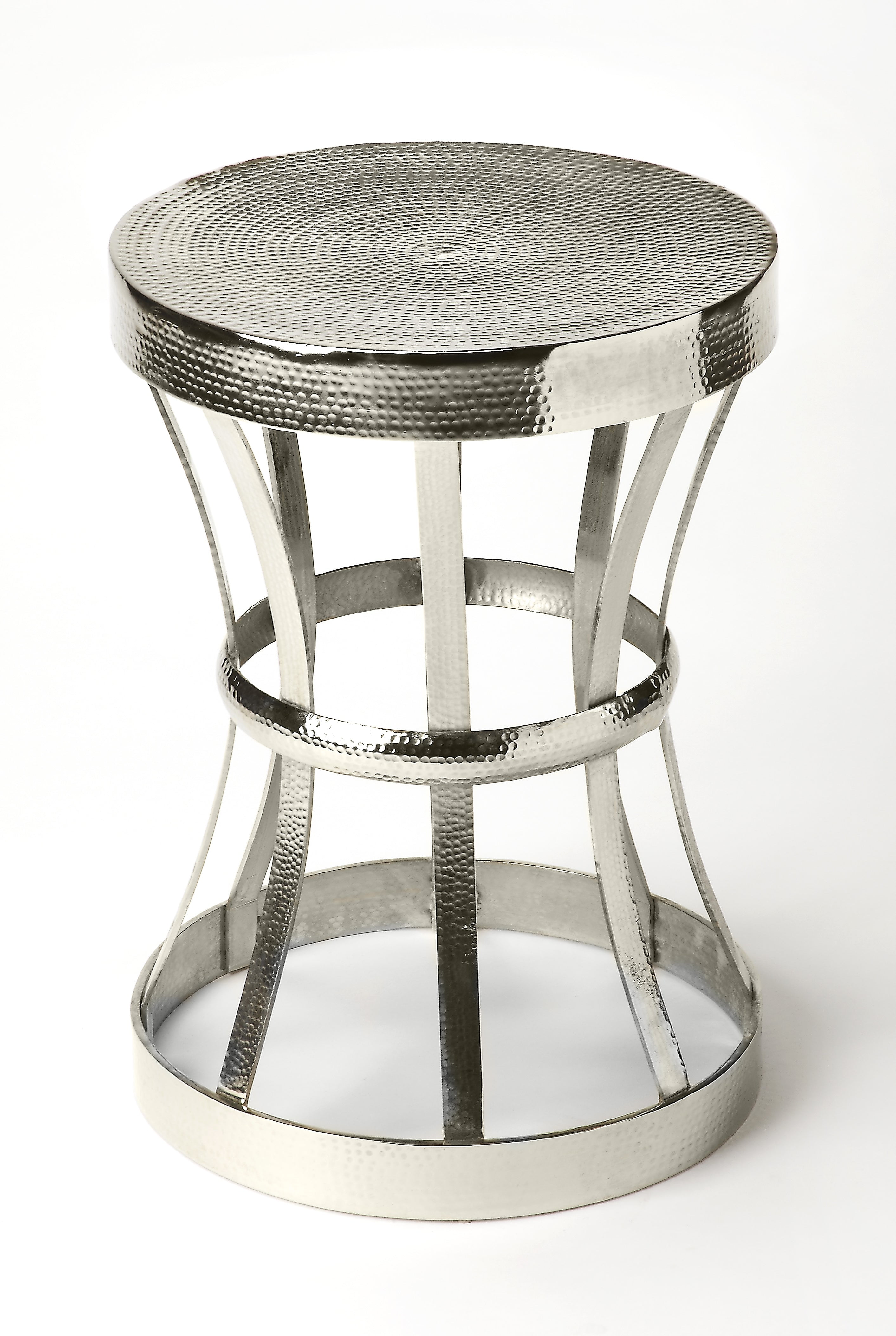 Wehrle 16" Round Metal Chic End Table