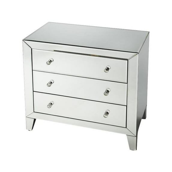 Butler Specialty Butler Loft 3 Drawer Accent Chest In Clear