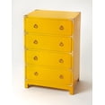 thumbnail image 1 of Yellow - Yellow - Rectangular - Mango wood solids, MDF - BUTLER ARDENNES YELLOW CAMPAIGN ACCENT CHEST, 1 of 2
