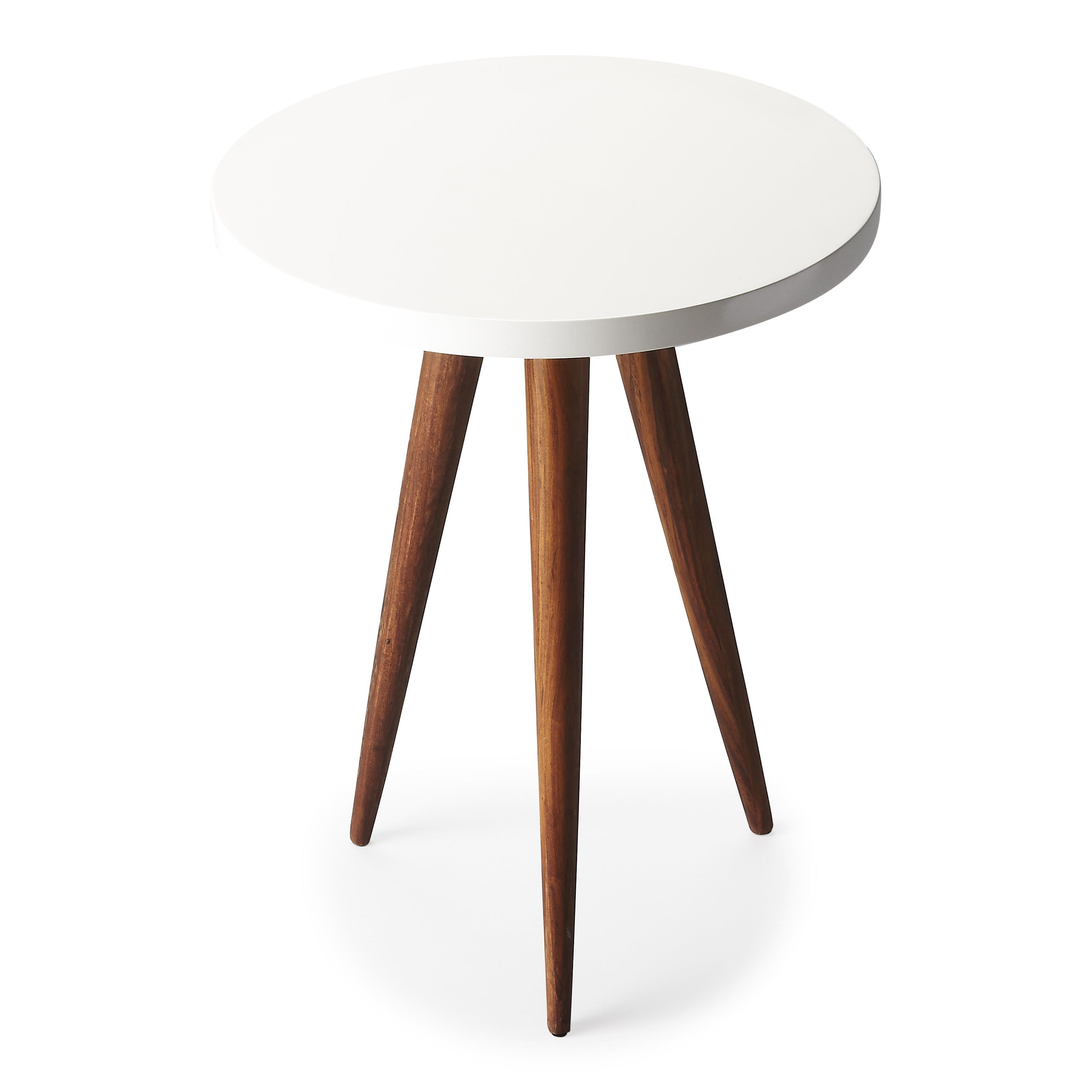 Carlsbad Sheesham Wood Round Modern Accent Table