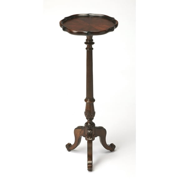 Butler Specialty Chatsworth Wood Pedestal Plant Stand / Drink Table - Cherry