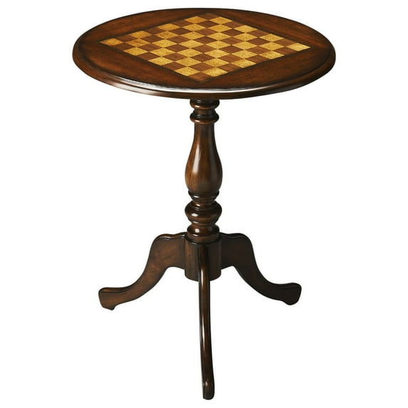 Butler Specialty Cherry Round Game Table In Dark Brown