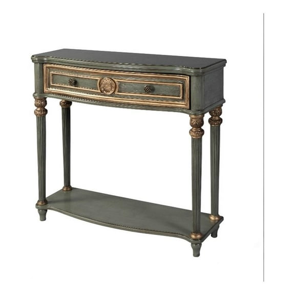 Butler Specialty Company Alexander 37 in. W Wood 1 Drawer Console Table - Green