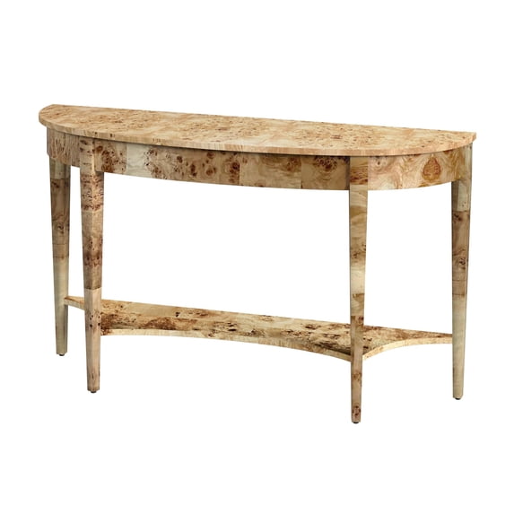 Butler Specialty Company Astor 54"W Wood Demilune Console Table - Light Brown
