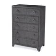 thumbnail image 1 of Butler Specialty Company Bar Harbor 5 Drawer Raffia Dresser - Charcoal Gray, 1 of 8