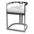 thumbnail image 1 of Butler Specialty Company Clarence Faux Leather 23" Dining Stool - Nickel Plated, 1 of 7