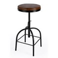 thumbnail image 1 of Butler Specialty Clyde Brown Leather Adjustable Bar Stool, 1 of 11